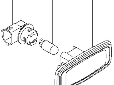 Infiniti 26160-EW00A Lamp Assy-Side Flasher