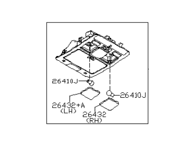 Infiniti 26430-EJ85A Lamp Assembly-Map