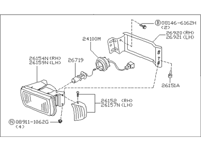 Infiniti 26155-6P126 Lamp Assembly-Fog,LH