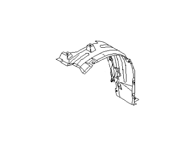 Infiniti 63843-AM800 Protector-Front Fender,LH