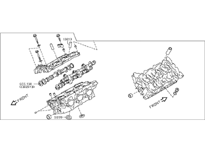 Infiniti M37 Cylinder Head - 11040-EY02D