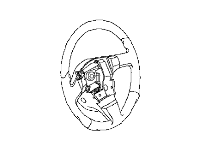 Infiniti 48430-AM600 Steering Wheel Assembly Without Pad