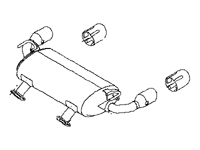Infiniti Q60 Muffler - 20100-5CF0D