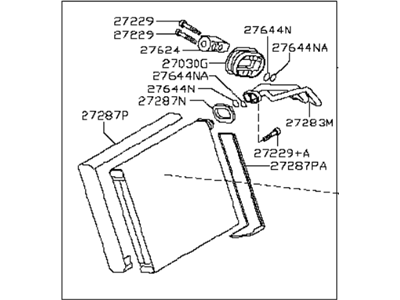 Infiniti 27280-1LA0C EVAPOLATOR Assembly-Front