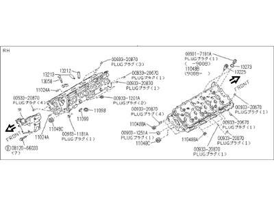 1995 Infiniti Q45 Cylinder Head - 11040-67U00