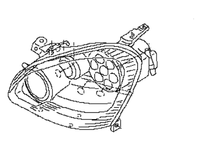 Infiniti 26025-AR201 Headlamp Housing Assembly, Right