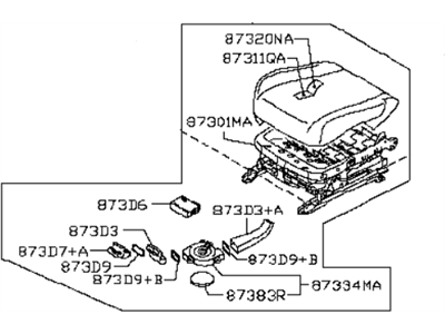 Infiniti FX37 Seat Cushion - 87350-1CC2A