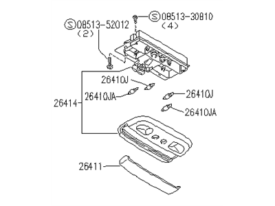 Infiniti 26410-60U01 Lamp Assembly-Room