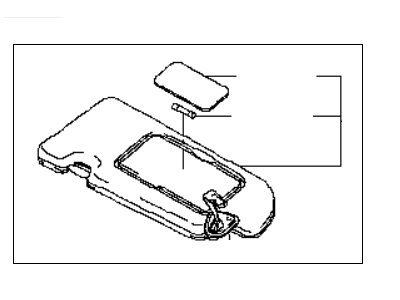 2019 Infiniti Q50 Sun Visor - 96401-5CH0A