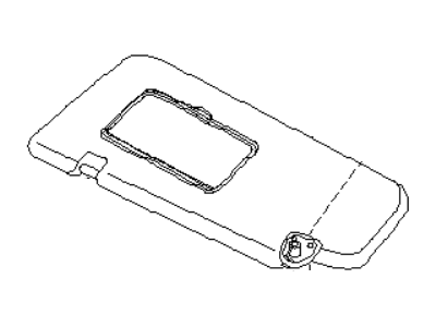 Infiniti 96401-CG201 Driver Sun Visor Assembly