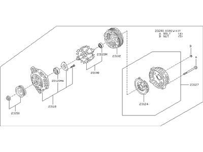 Infiniti 23100-EG910 Alternator Assembly