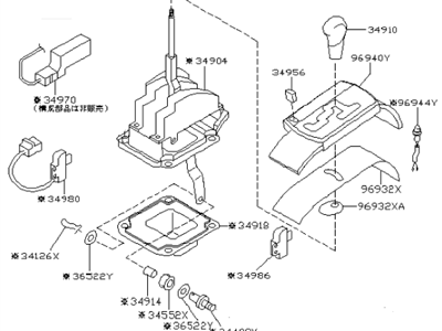 Infiniti 34901-CR900 Transmission Control Device Assembly