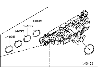 Infiniti QX55 Intake Manifold - 14001-5NA0B