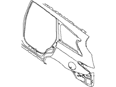 Infiniti GHA01-3JAAA Fender Rear LH