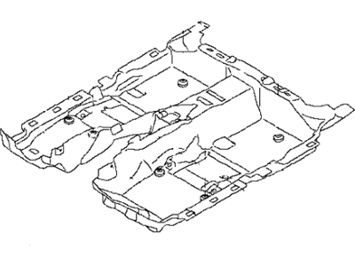 Infiniti 74901-1PN0A Carpet Assy-Floor