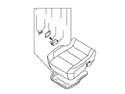 2008 Infiniti QX56 Seat Cushion - 87300-ZQ12A