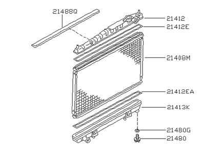 Infiniti Q45 Radiator - 21460-3H017