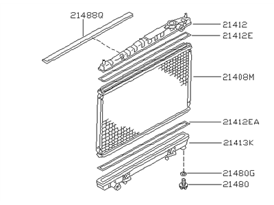 Infiniti 21460-6P011 Radiator Assembly