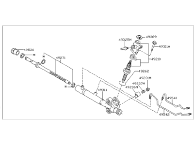 Infiniti 49200-AM805 Power Steering Gear Assembly