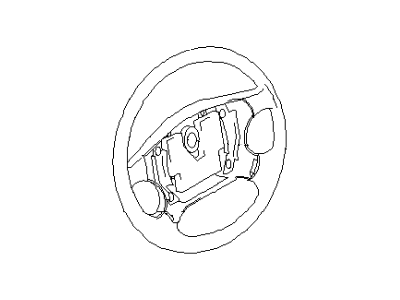 Infiniti 48430-7J103 Steering Wheel Assembly Without Pad