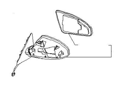Infiniti FX45 Car Mirror - 96301-8Y95B