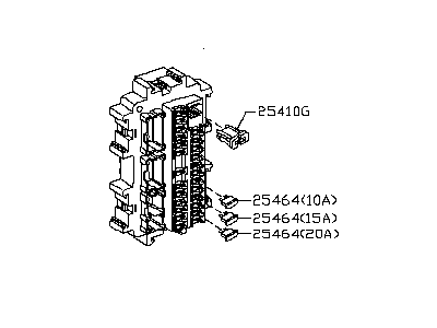 Infiniti Q60 Relay Block - 24350-1NF1A