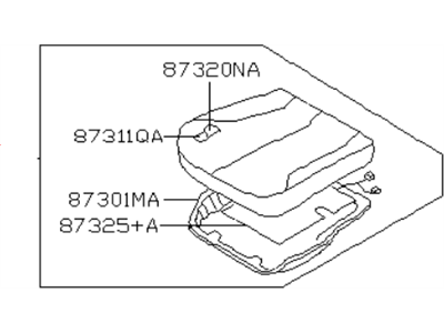 Infiniti I35 Seat Cushion - 87350-4Y115