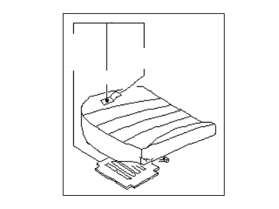 Infiniti 88300-AT903 Cushion Assembly-Rear Seat,R