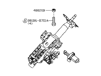 Infiniti QX60 Steering Column - 48810-3JA1D