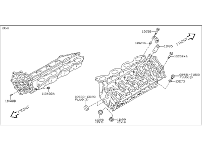 Infiniti FX35 Cylinder Head - 11040-CR90A