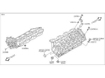 Infiniti M35 Cylinder Head - 11040-CR90A