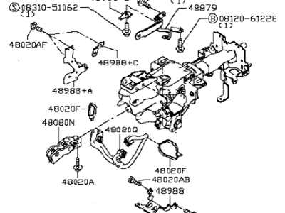 Infiniti Steering Column - 48810-4HA1A