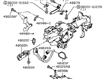 2016 Infiniti Q50 Steering Column - 48810-4HA1A