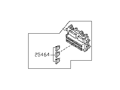 2010 Infiniti QX56 Relay Block - 24350-ZH00A