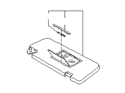 Infiniti 96400-AM660 Passenger Sun Visor Assembly