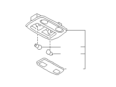 Infiniti 26430-7J108 Lamp Assembly-Map