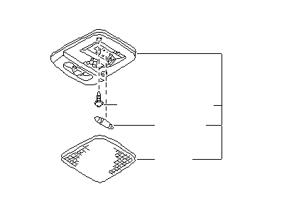 Infiniti 26410-0V000 Lamp Assembly-Room