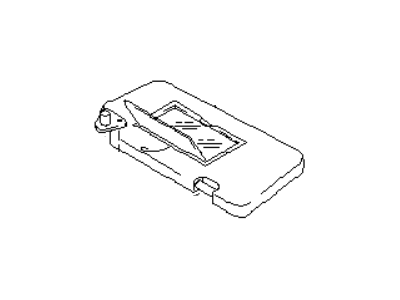Infiniti 96400-EH120 Passenger Sun Visor Assembly