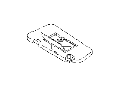 Infiniti 96401-EH120 Driver Sun Visor Assembly