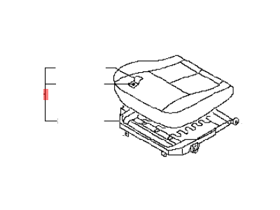 Infiniti 87350-AM401 Cushion Assy-Front Seat