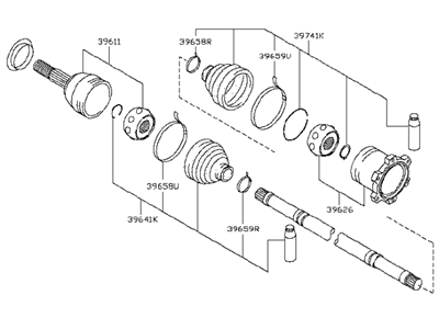 Infiniti QX55 Axle Shaft - 39600-5NA0A
