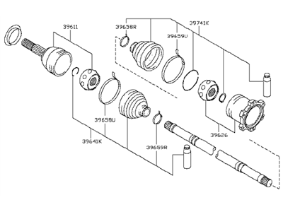 Infiniti QX50 Axle Shaft - 39600-5NA0A