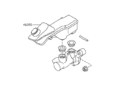 2019 Infiniti QX50 Brake Master Cylinder - D6010-5NA0A