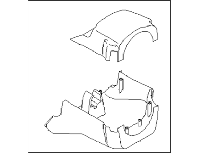 Infiniti 48470-62J02 Cover Set-Steering Column