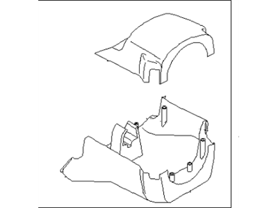 1994 Infiniti G20 Steering Column Cover - 48470-62J02