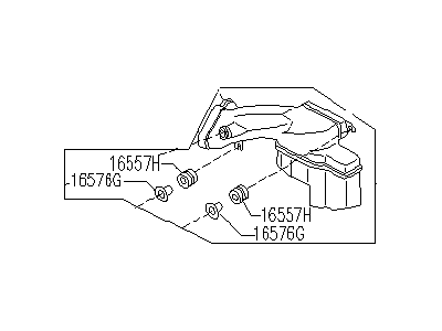 1994 Infiniti Q45 Air Duct - 16554-60U04