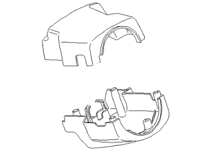 Infiniti 48470-F6621 Cover Set-Steering Column