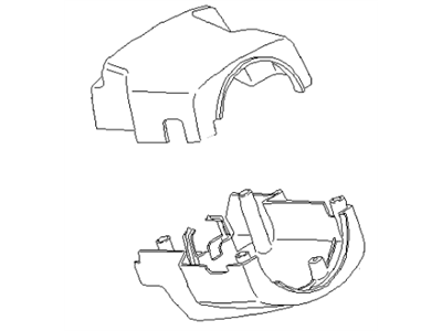 Infiniti 48470-F6622 Cover Set-Steering Column