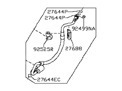 2010 Infiniti G37 A/C Hose - 92480-1NC0A