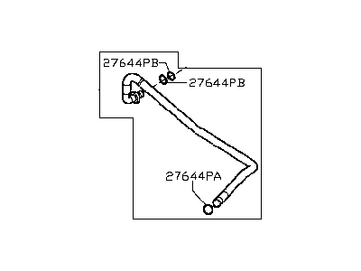 2009 Infiniti M35 A/C Hose - 92450-1DV0A